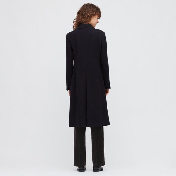 UNIQLO Navy Wool Coat - Picture 8 of 10
